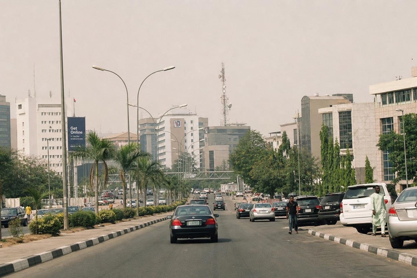Drone view of Abuja, Nigeria
